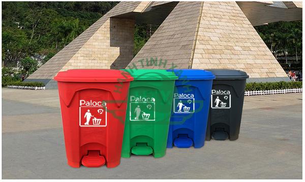 Thùng rác nhựa 50 lít phân loại rác nắp đạp chân